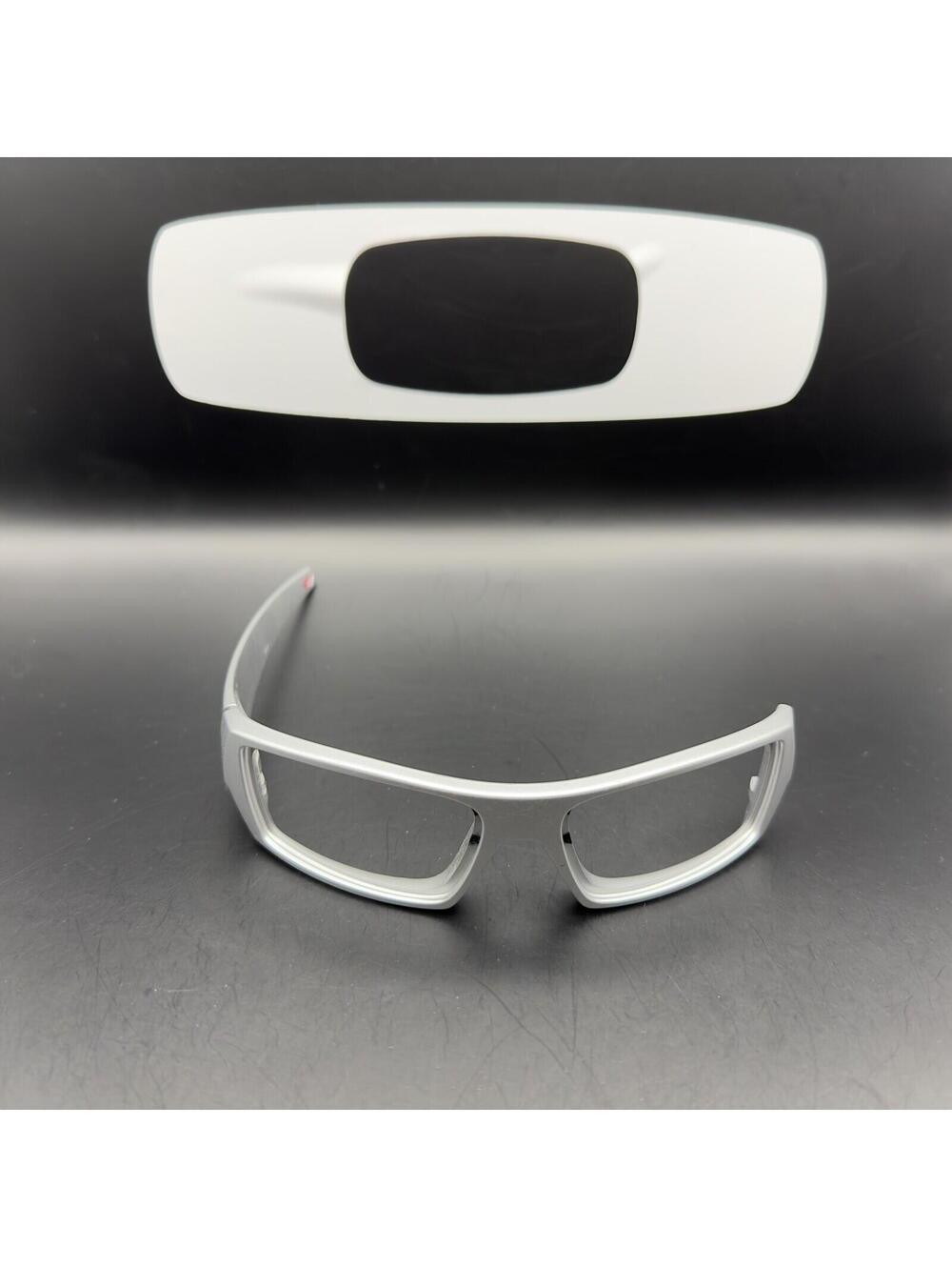 Oakley Gascan Silver Front Frame/Right Arm W/ Silver Icon